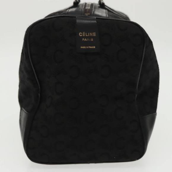 CELINE C Sulky Boston Bag Canvas Leather Black Silver Auth bs19762 - Picture 3 of 16